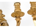 Pair Of Louis XVI Style Gilt Metal Wall Sconces