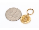 14k Yellow Gold Classic St. Christopher Motif Medal