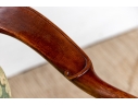 Pair Of Custom Upholstered Mahogany Swan Neck Armchairs