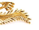 Tiffany & Co. 18k Yellow Gold Schlumberger Magnificent Stylized Furling Feather Brooch