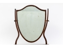 George III Mahogany Shaving Mirror, Ca 1790 - 1810