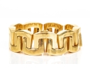 18k Yellow Gold Striking Chunky Opposing 