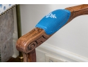 Carved Fruitwood And Cane Back Fauteuil