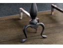 Pair Of Brass And Iron Andirons