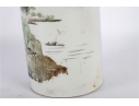 20th Century Chinese Porcelain Hat Stand With Landscape Scene