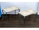 Antique Pair Of Side Tables, First Quarter 20th C.