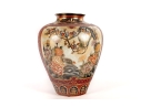Vintage Chinese Satsuma Style Enameled Vase 