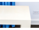 Johnathan Adler White Lacquered Console Table