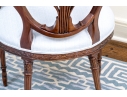 Exceptionally Carved Hepplewhite Style Open Armchair