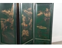 3ft Hand-Painted Chinese Four-Panel Folding Screen