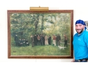 Rossiter Snyder Oil On Canvas Painting, Gathering In A Forest