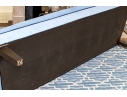 Custom Upholstered Bed End Or Window Bench With Flared Arms