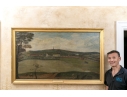 Large Antique Oil On Canvas, 