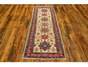 Hand-Knotted Caucasian Wool Carpet Runner, 2'6