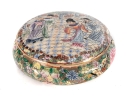 19th Century Chinese Famille Rose Covered Box