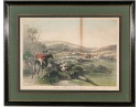 19th Century English Equestrian Color Engraving, Moore's Tally Ho: To The Sports, The Noble Tips