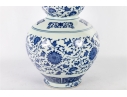 Chinese Import Blue And White Porcelain Double Gourd Vase