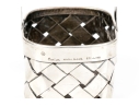 Cartier Whimsical Handmade Sterling Silver Woven Basket, With Box