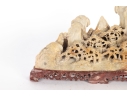 Chinese Carved Soapstone Landscape Display