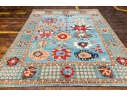 PREMIUM HAND KNOTTED SILKY WOOL PAKISTAN CARPET, 9'-7