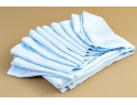 Set Of Eleven Embroidered Linen Napkins And One Tablecloth