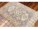 Hand Knotted Wool Pakistan Kazak Room Accent Carpet, 3'-3