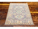 Hand Knotted Wool Pakistan Kazak Room Accent Carpet, 3'-3