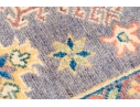 Hand Knotted Wool Pakistan Kazak Room Accent Carpet, 3'-3
