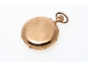 14K Small Vintage Floral Pocketwatch