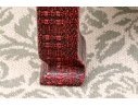 Chic Chinese Lacquered Woven Textural Cocktail Table