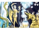 Art Deco Magician Show Advertising Poster, 