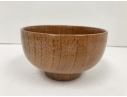 Turned Wood Tea Bowl Form Vessel  After Bob Stockdale