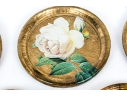 Collection Of Five Decoupage Glass Bottle Coasters
