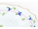Herend Hungary Hand-Painted Porcelain Rectangular Platter, Blue Cornflower Garland (PBG) Pattern