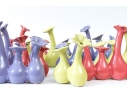 Collection Of Twelve Ceramic Floral Form Bud Vases