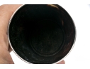 Antique English Collection Of Three Carved Horn Horn Cups, Sterling Mounted 