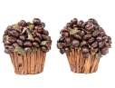Pair Of Preserve Chestnut Topiaries