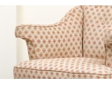Upholstered Tub Back Armchair With Faux Bamboo Frame