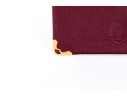 Cartier Burgundy Leather Single Card Holder, Must De Cartier