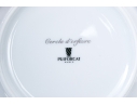 Set Of Two French, Puiforcat Cercle D'orfevre Sterling Rimmed Plates