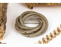 Collection Of Fashion And Limoge Brooches, Necklace And Two Jewelry Boxes
