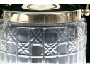 Three Antique Cut Glass And Silverplate Biscuit Jars 