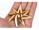 Tiffany & Co. 18k Yellow Gold Paloma PIcasso Impactful Jumbo Graffiti Celestial Star Brooch