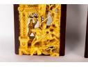Pair Of Chinese Gilt Wood Carved Architectural Panels