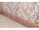 Custom Upholstered Sofa With Bullion Fringe