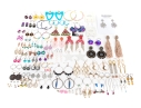 Extensive Collection Of Hoop, Stud, And Drop Pendant Style Costume Jewelry Earrings