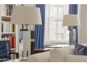 Restoration Hardware Quality Pair Of Solid Crystal Table Lamps