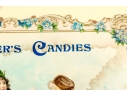 Antique Framed Color Candy Box Label, Kreischer's Candies, Sweeten Sport