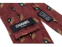 Chanel Vintage Contemporary And Paisley Patterned Silk Tie