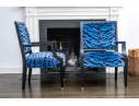 Pair Of Custom Brunschwig & Filss Silk Velvet Upholstered Armchairs